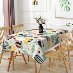 Lofaris Stylish Cactus Patterns Vivid Rectangle Tablecloth