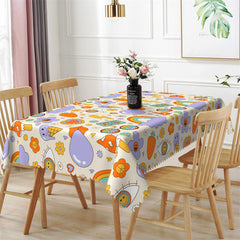 Lofaris Stylish Rainbow Colorful Design Rectangle Tablecloth