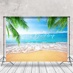 Lofaris Summer Beach Waves Natural Scenery Backdrop