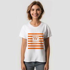 Lofaris Summer Family Reunion Orange Stripe Custom T-Shirt