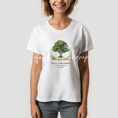 Lofaris Summer Family Reunion Tree Custom Name T-Shirt