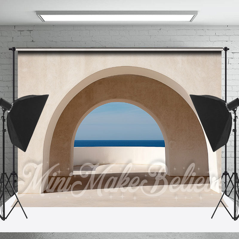 Lofaris Summer Seaside Irregular Wall Backdrop For Photo