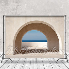 Lofaris Summer Seaside Irregular Wall Backdrop For Photo