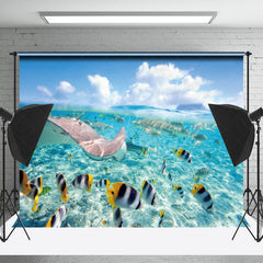 Lofaris Summer Stingray Tropical Fish Sea Backdrop For Photo