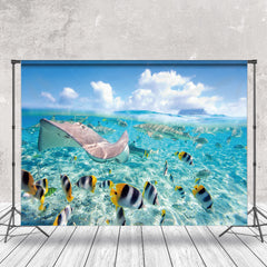 Lofaris Summer Stingray Tropical Fish Sea Backdrop For Photo