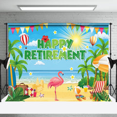 Lofaris Summer Vibe Beach Holiday Happy Retirement Backdrop