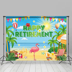 Lofaris Summer Vibe Beach Holiday Happy Retirement Backdrop