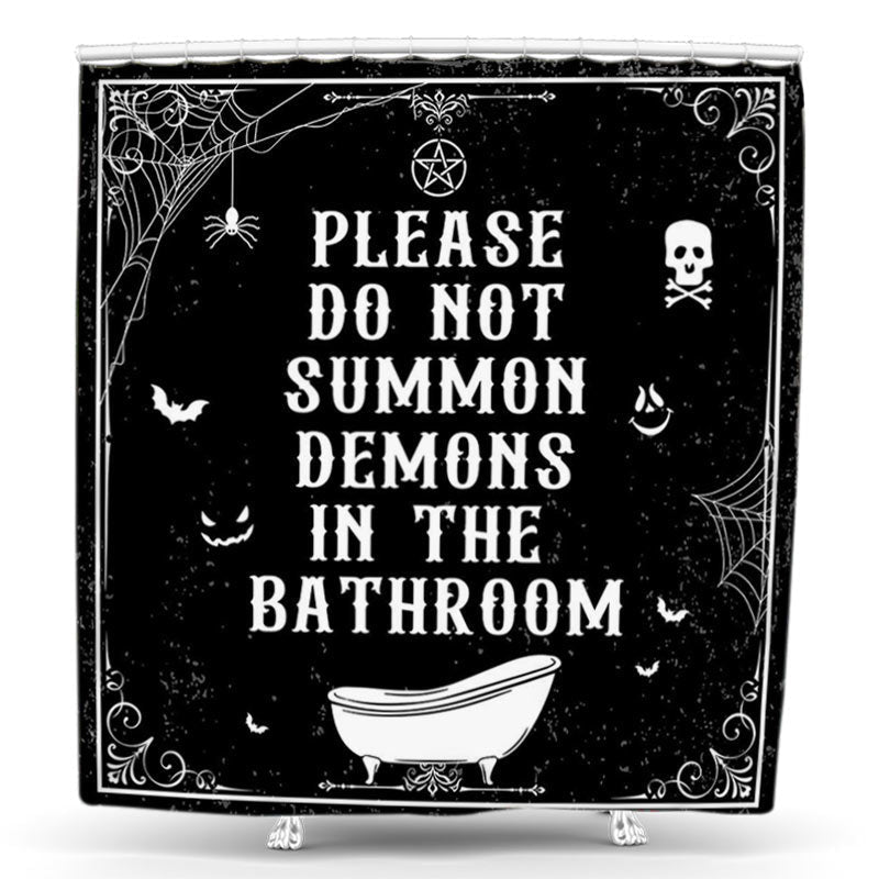 Lofaris Summon Demons Bathroom Halloween Decor Shower Curtain