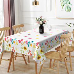 Lofaris Sunflower Bucolic Decorative Rectangle Tablecloth