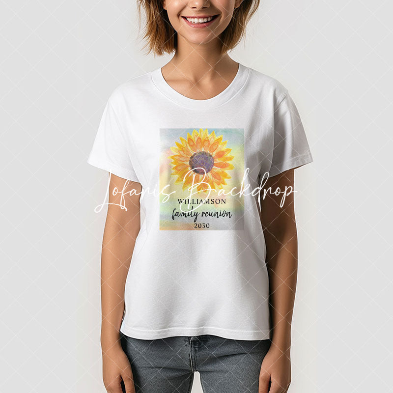 Lofaris Sunflower Custom Family Reunion Tee Shirt