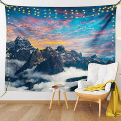 Lofaris Sunset Sky Mountain Cloud Scene Tapestry For Dorm