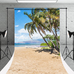 Lofaris Sunshine Beach Boat Trees Sweep Photoshoot Backdrop