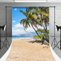 Lofaris Sunshine Beach Boat Trees Sweep Photoshoot Backdrop