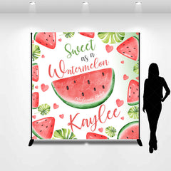 Lofaris Sweet As A Watermelon Custom Baby Shower Backdrop