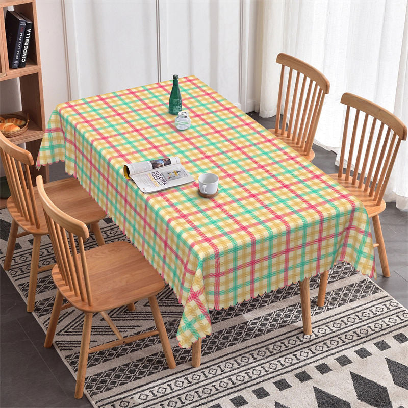 Lofaris Sweet Color Lines Spring Rectangle Tablecloth