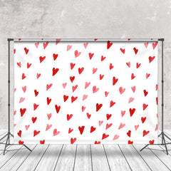 Lofaris Sweet Hearts Pink Simple Photography Backdrop