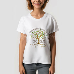 Lofaris Swirl Tree Roots Personalize Family Reunion Gift TShirt