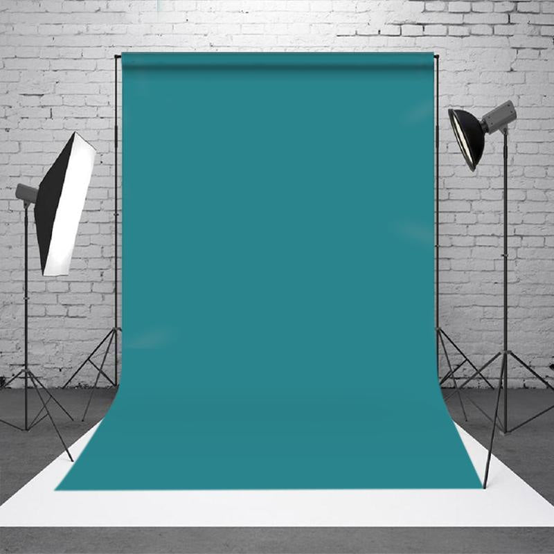 Lofaris Teal Blue Solid Color Simple Photography Backdrop