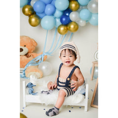 Lofaris Teddy Bear Balloons 1st Birthday Portrait Backdrop