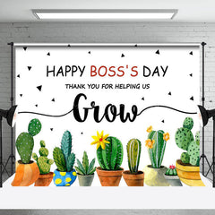 Lofaris Thank You For Helping Us Grow Bosss Day Backdrop