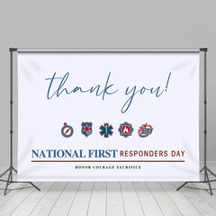 Lofaris Thank You National First Responders Day Backdrop