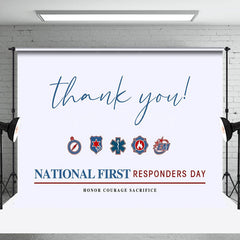 Lofaris Thank You National First Responders Day Backdrop