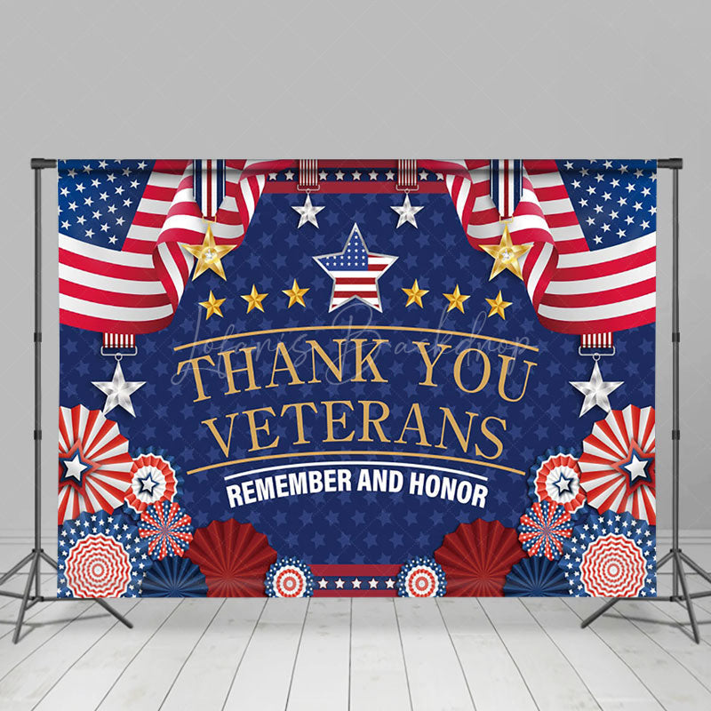 Lofaris Thank You Veterans Remember And Honor American Backdrop