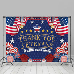 Lofaris Thank You Veterans Remember And Honor American Backdrop