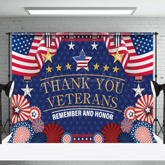 Lofaris Thank You Veterans Remember And Honor American Backdrop