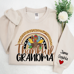 Lofaris Thankful Grandma Mimi Nana Custom Name CTH01 Sweatshirt