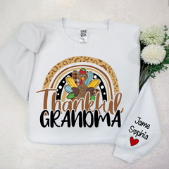 Lofaris Thankful Grandma Mimi Nana Custom Name CTH01 Sweatshirt