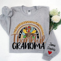 Lofaris Thankful Grandma Mimi Nana Custom Name CTH01 Sweatshirt