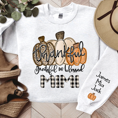 Lofaris Thankful Grateful And Blessed Custom Sweatshirt