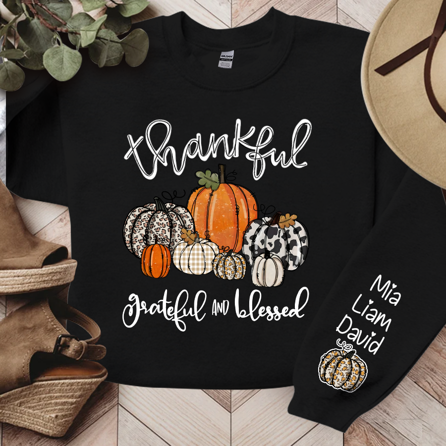 Thankful grateful store blessed sweatshirt