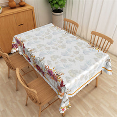 Lofaris Thanksgiving Fall Pumpkin Maple Leaf Tablecloth