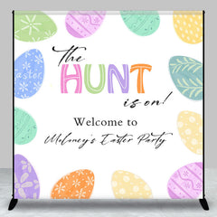 Lofaris The Hunt Is On Colored Eggs Custom Easter Backdrop