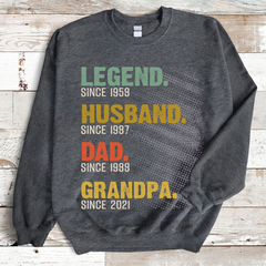 Lofaris The Legend Grandpa Old Man Personalized Sweatshirt