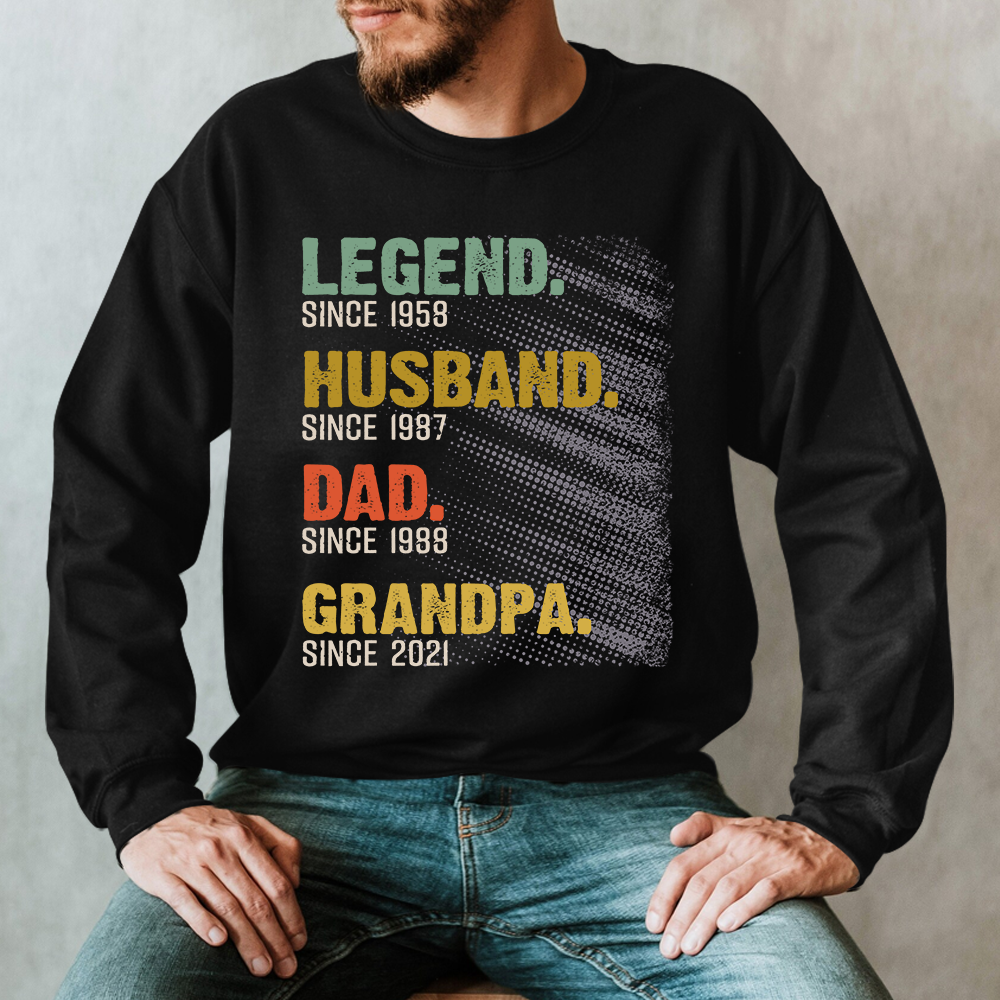 Lofaris The Legend Grandpa Old Man Personalized Sweatshirt