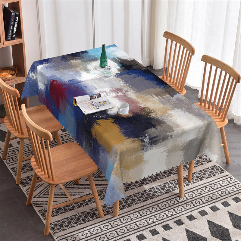 Lofaris Tie Dye Vintage Decorative Rectangle Tablecloth