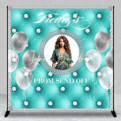 Lofaris Tiffany Blue Custom Photo Grad Prom Send Off Backdrop