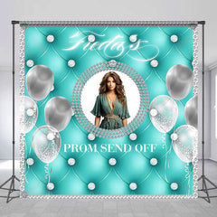 Lofaris Tiffany Blue Custom Photo Grad Prom Send Off Backdrop