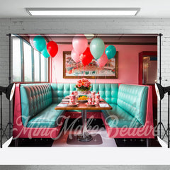 Lofaris Tiffany Blue Pink Seats Balloon Architecture Backdrop