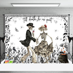 Lofaris Till Death Do Us Part Skeleton Backdrop For Wedding