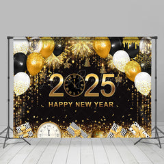 Lofaris Time To 2025 Happy New Year Balloons Holiday Backdrop