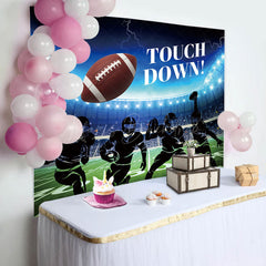 Lofaris Touch Down Football Athlete Stadium Party Backdrop