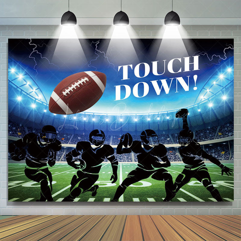 Lofaris Touch Down Football Athlete Stadium Party Backdrop