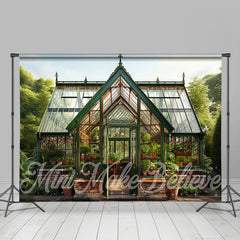 Lofaris Transparent Glass Flower Room Tree Spring Backdrop