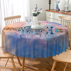 Lofaris Trendy Castle Mirroring Dreamy Cloud Tablecloth