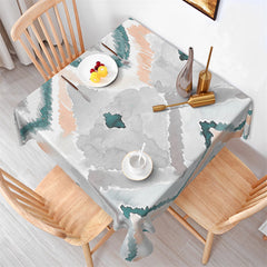 Lofaris Trendy Watercolor Rhomboid Grain Square Tablecloth