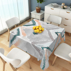 Lofaris Trendy Watercolor Rhomboid Grain Square Tablecloth